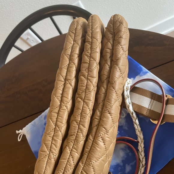 MZ WALLACE Large Crosby Pippa  Caramel and Bright White - Picture 3 of 3